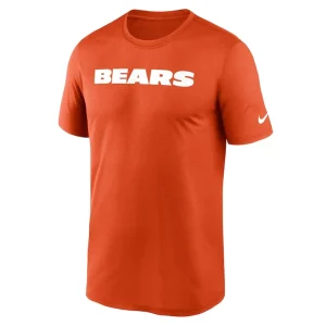Chicago bears nike primetime legend wordmark performance t shirt Orange M