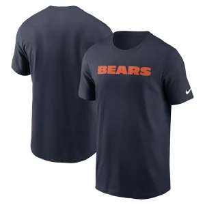 Chicago bears nike primetime wordmark essential t shirt Navy