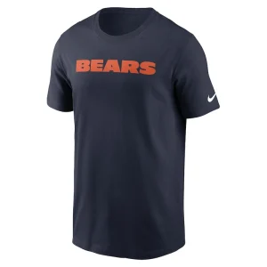 Chicago bears nike primetime wordmark essential t shirt Navy M
