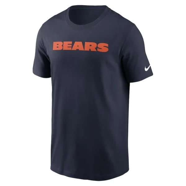 Chicago bears nike primetime wordmark essential t shirt Navy M