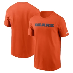 Chicago bears nike primetime wordmark essential t shirt Orange