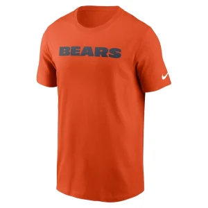 Chicago bears nike primetime wordmark essential t shirt Orange M