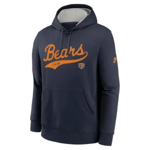 Chicago bears nike rewind club logo pullover hoodie Navy M