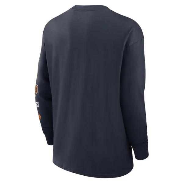 Chicago bears nike rewind heavy max 90 pocket long sleeve t shirt Navy L