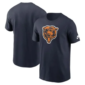 Chicago bears nike rewind logo essential t shirt Navy