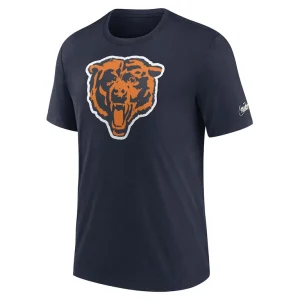 Chicago bears nike rewind logo tri blend t shirt Navy M