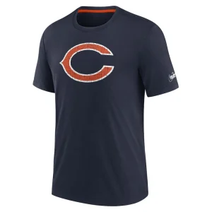 Chicago bears nike rewind playback logo tri blend t shirt Navy M