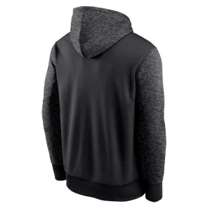Chicago bears nike rflctv chevron pullover hoodie Black 2XL