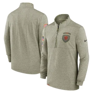 Chicago bears nike salute to service quarter zip top Olive