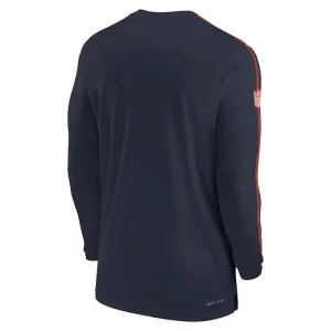 Chicago bears nike sideline coach uv performance long sleeve t shirt Navy L