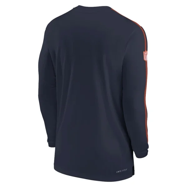 Chicago bears nike sideline coach uv performance long sleeve t shirt Navy L