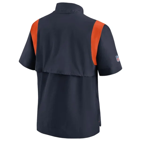 Chicago bears nike sideline coaches chevron lockup pullover top Navy L