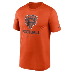 Chicago bears nike sideline infograph performance t shirt Orange S