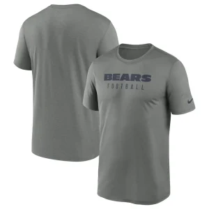 Chicago bears nike sideline legend performance t shirt Heather gray