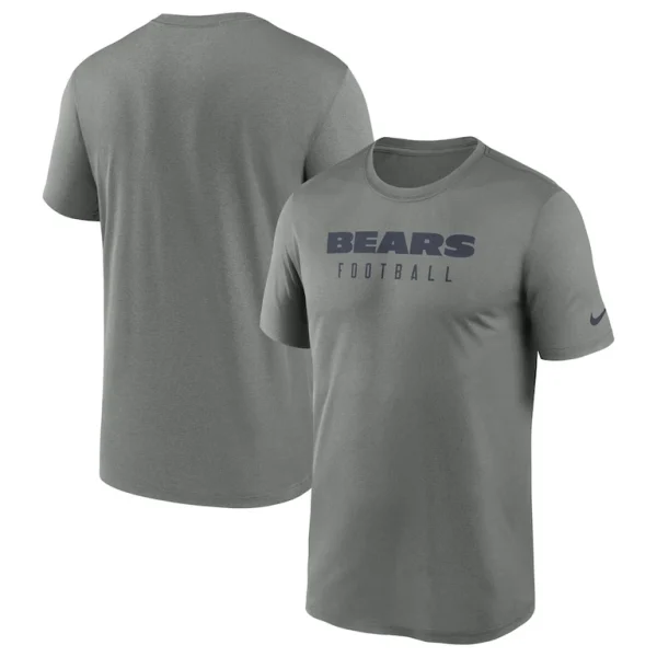 Chicago bears nike sideline legend performance t shirt Heather gray
