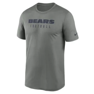 Chicago bears nike sideline legend performance t shirt Heather gray M