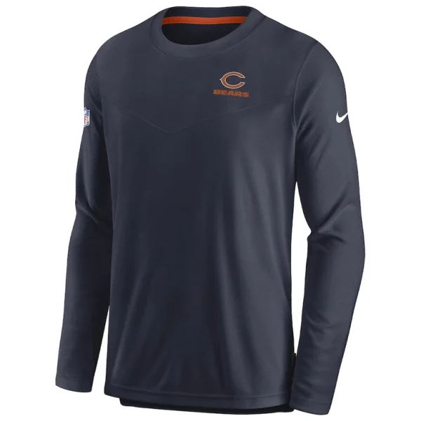 Chicago bears nike sideline lockup performance pullover sweatshirt Navy M
