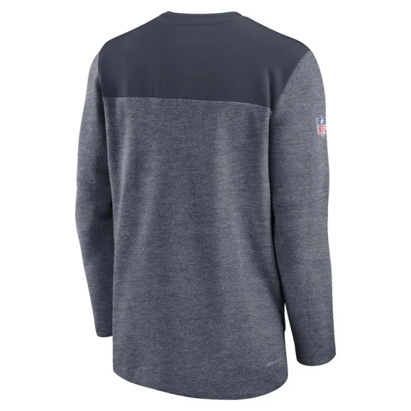 Chicago bears nike sideline lockup performance quarter zip top Navy L