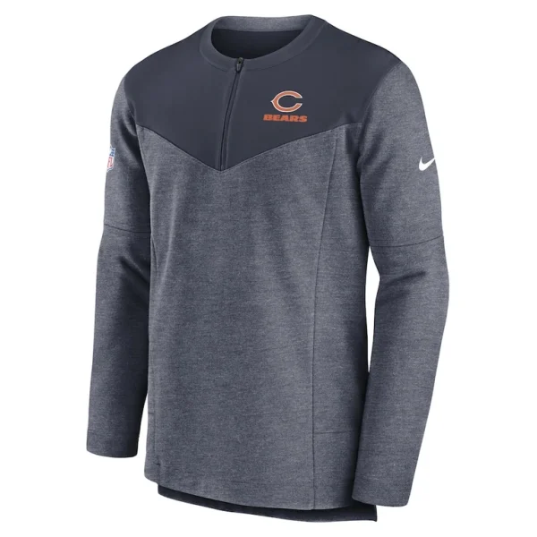 Chicago bears nike sideline lockup performance quarter zip top Navy M