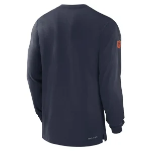 Chicago bears nike sideline player performance long sleeve t shirt Navy L