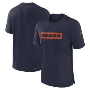 Chicago bears nike sideline player performance t shirt Navy