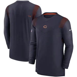 Chicago bears nike sideline player uv performance long sleeve t shirt Navy