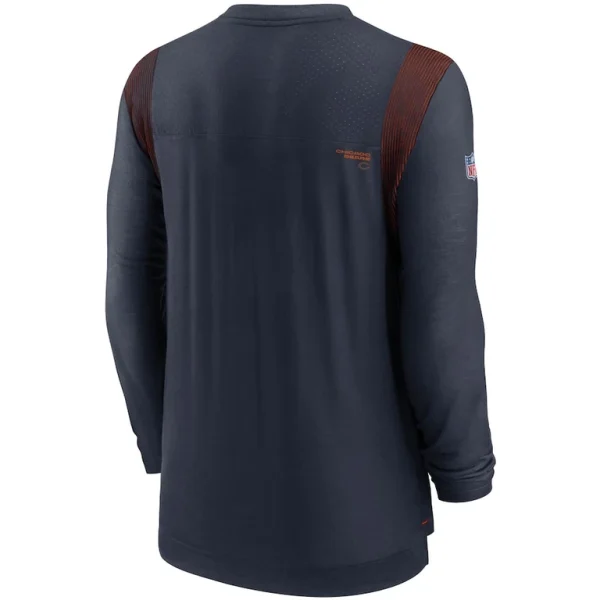 Chicago bears nike sideline player uv performance long sleeve t shirt Navy L