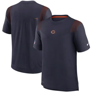 Chicago bears nike sideline player uv performance t shirt Navy