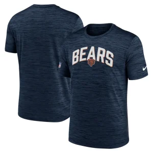 Chicago bears nike sideline velocity athletic stack performance t shirt Navy