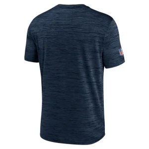 Chicago bears nike sideline velocity athletic stack performance t shirt Navy L