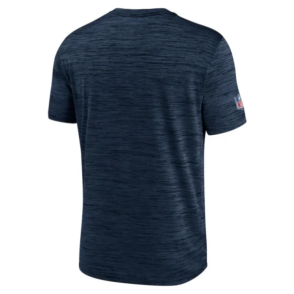 Chicago bears nike sideline velocity athletic stack performance t shirt Navy L