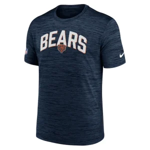 Chicago bears nike sideline velocity athletic stack performance t shirt Navy M
