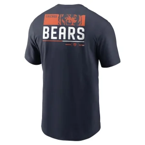 Chicago bears nike team incline t shirt Navy L