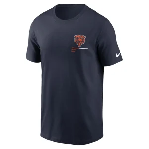 Chicago bears nike team incline t shirt Navy M