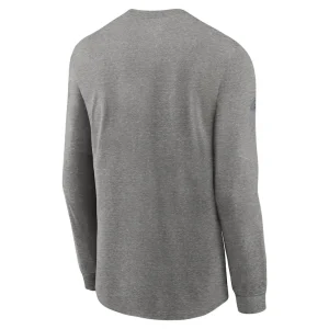 Chicago bears nike team issue long sleeve performance t shirt Heather gray L