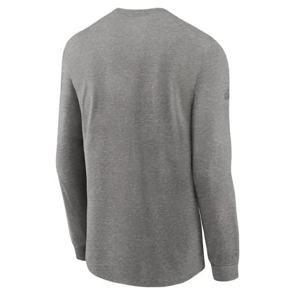 Chicago bears nike team issue long sleeve performance t shirt Heather gray L