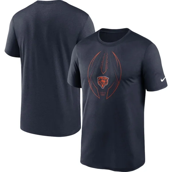 Chicago bears nike team legend icon performance t shirt Navy