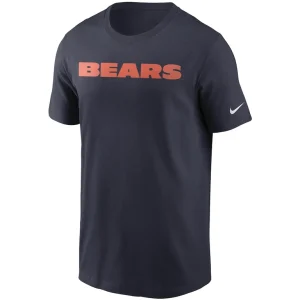 Chicago bears nike team wordmark t shirt Navy M