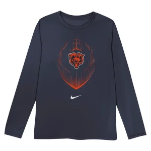 Chicago bears nike toddler legend icon long sleeve t shirt Navy 3T