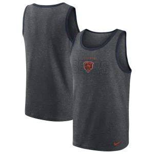 Chicago bears nike tri blend tank top Heathered charcoal