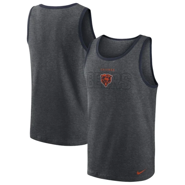 Chicago bears nike tri blend tank top Heathered charcoal