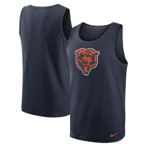 Chicago bears nike tri blend tank top Navy