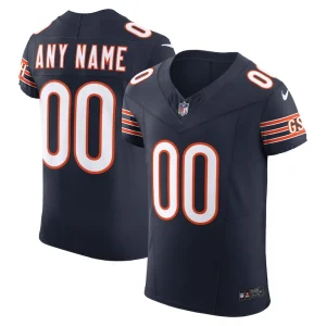 Chicago bears nike vapor f.u.s.e. elite custom jersey Navy