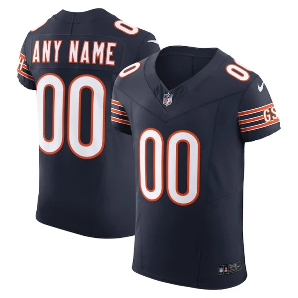 Chicago bears nike vapor f.u.s.e. elite custom jersey Navy