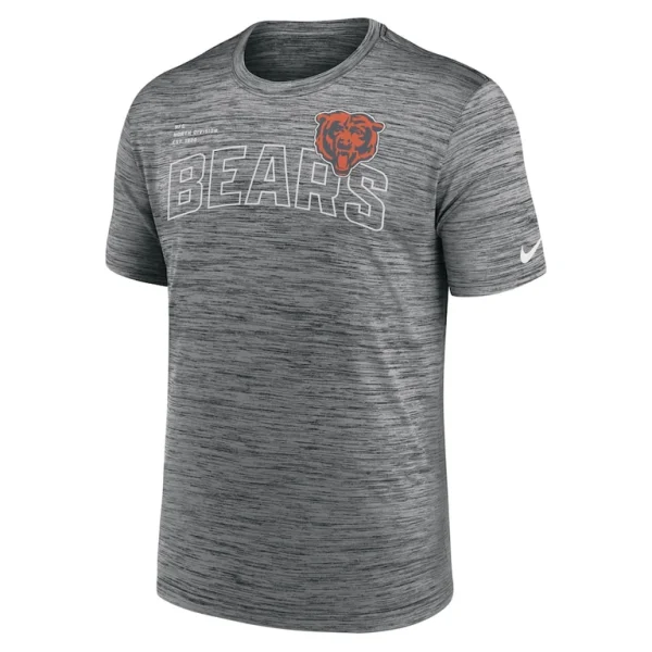 Chicago bears nike velocity arch performance t shirt anthracite Multi M