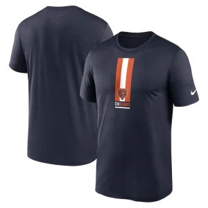 Chicago bears nike vertical split legend performance t shirt Navy