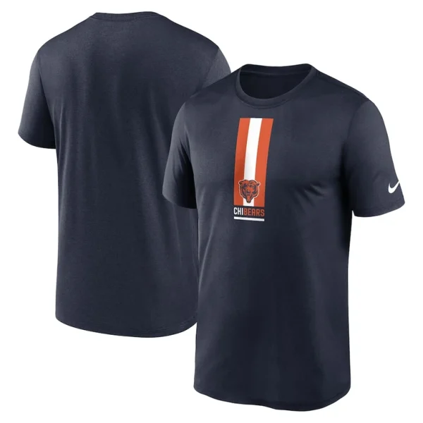 Chicago bears nike vertical split legend performance t shirt Navy