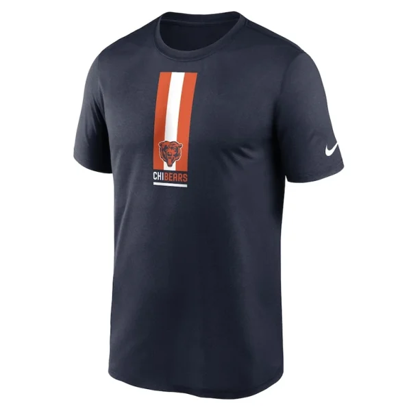 Chicago bears nike vertical split legend performance t shirt Navy M
