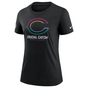 Chicago bears nike womens 2024 nfl crucial catch tri blend t shirt Black S