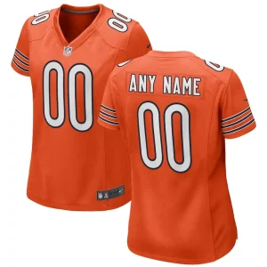 Chicago bears nike womens alternate custom game jersey Orange